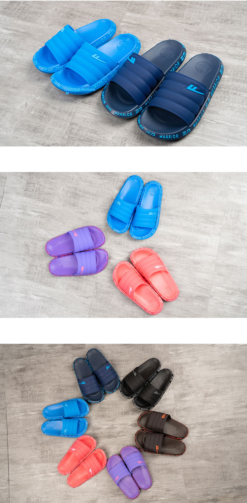 Huili Indoor Non-Slip Slippers for Shower, Couples Style, Outdoor Wear, Versatile Slippers HL0120 Light Blue Size 40 6