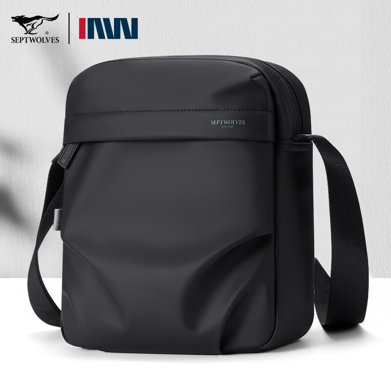 SEPTWOLVES Men's Crossbody Shoulder Bag Messenger Bag Commuter Portable Water-Resistant Casual Small Side Pocket Sling Bag 2025 New Model