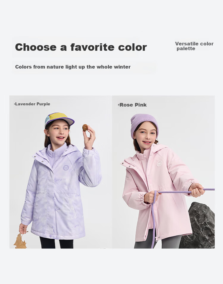 BALABALA Children's Clothing Cotton Jacket for Boys And Girls, 2026 New Spring Water-Repellent Coat, Warm Padded Outerwear, Fashionable 23