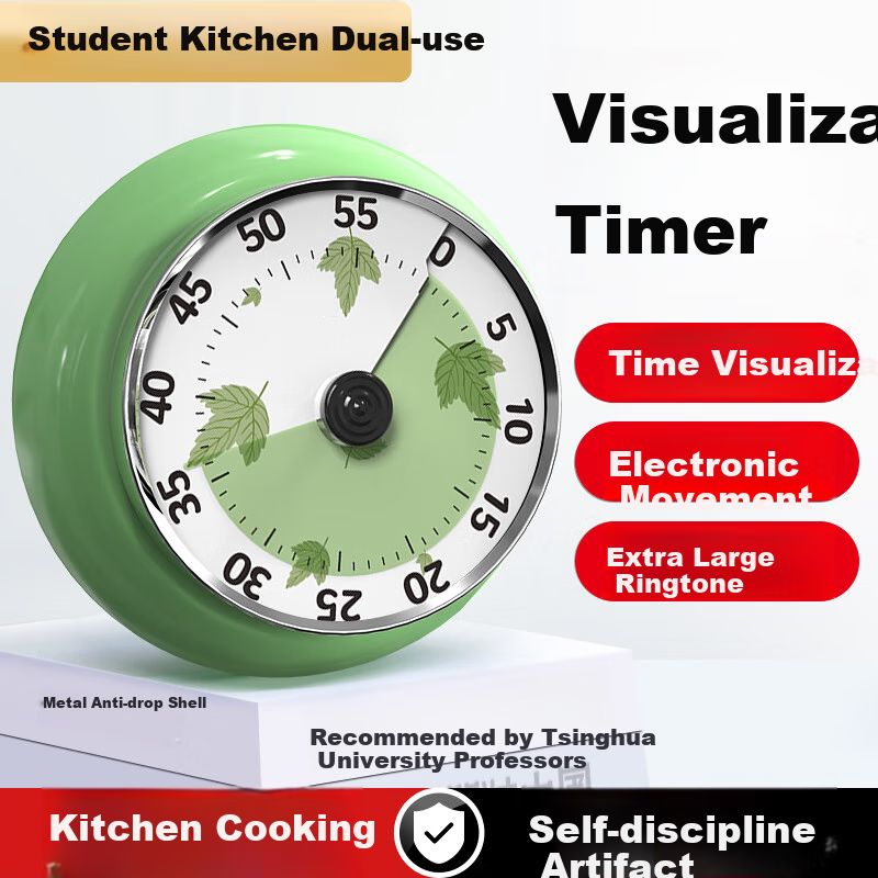 Timess Visual Timer, Kitchen Cooking Multifunctional Timer, Time Management Tool, Children's Dopamine, Back-To Season Gift