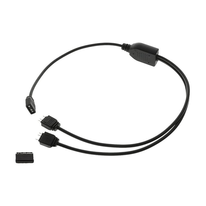 ZHENWEI Motherboard ARGB Hub 5V 3-Pin Interface Splitter Cable 50cm