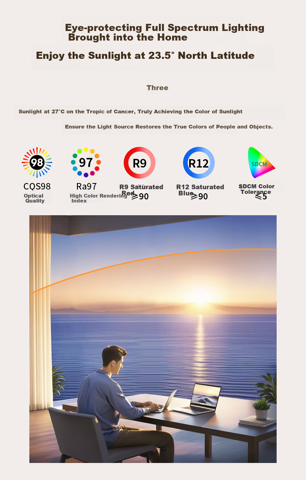 NVC Full Spectrum Eye Protection Ceiling Light, Simple Bedroom Lamp, Smart LED Lighting Fixture, Guangyu Y 2