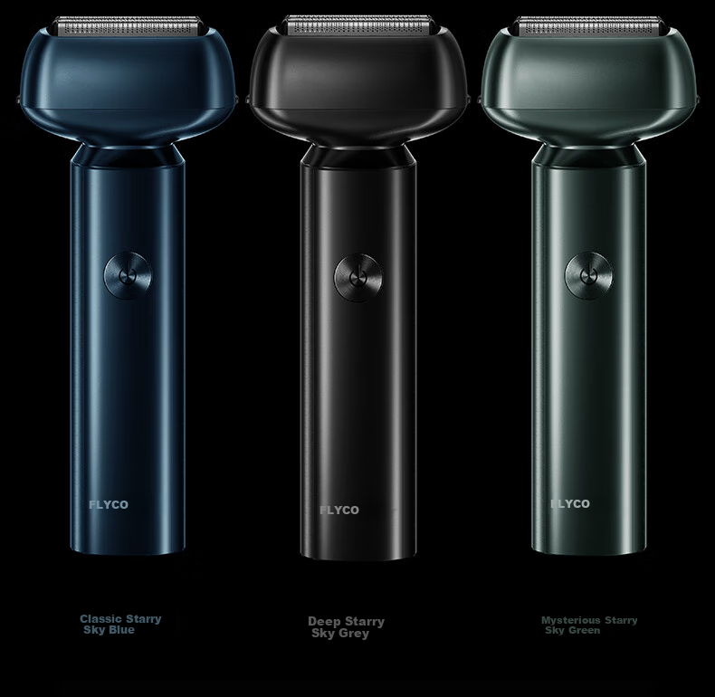 FLYCO [Recommended by Wang Yibo], Men's Electric Reciprocating Shaver, Portable Birthday Gift for Men, Good Friend Gift for Father, F005 Starry Gray 16