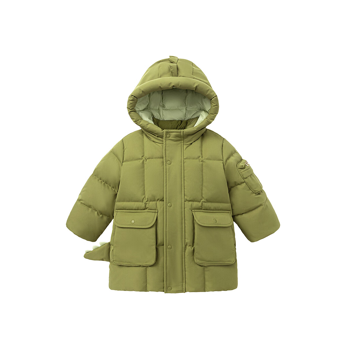 Minibala [True Fleece] Unisex Kids Long Down Jacket Three-Proof Style Coat 2025 Winter