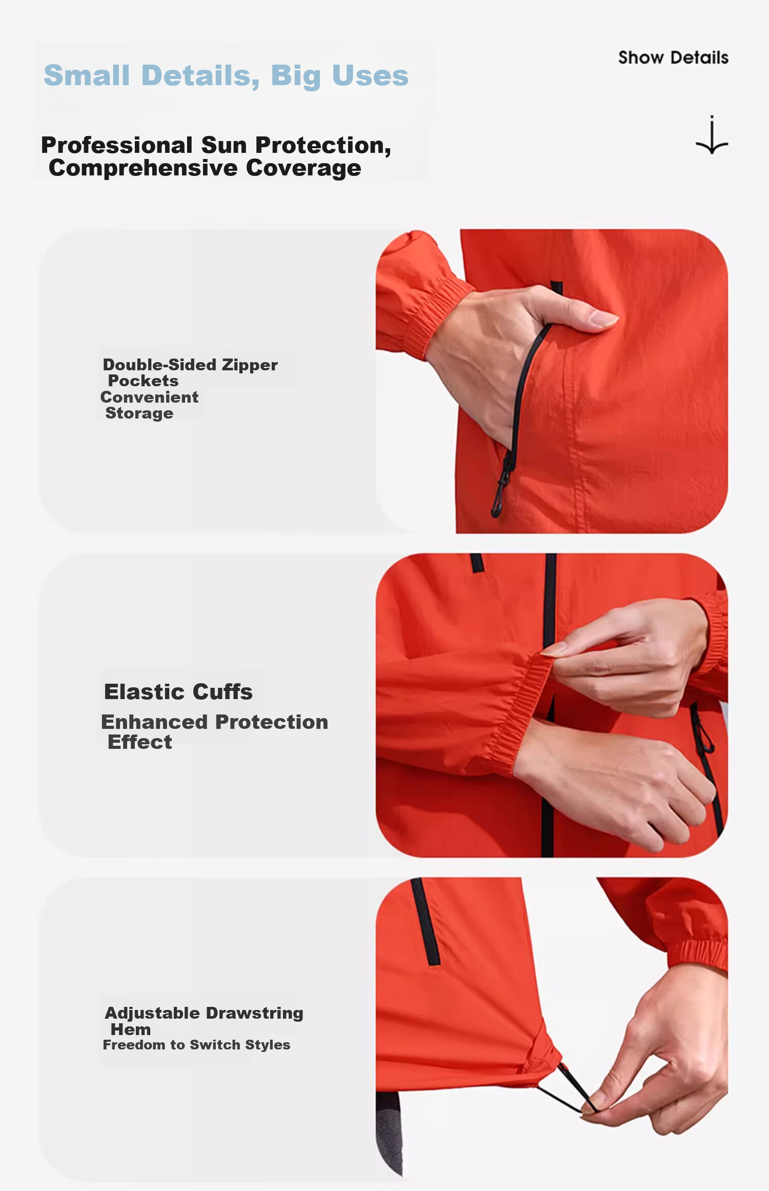 CAMEL Mukguang Outdoor Original Yarn Sun Protection Jacket Unisex 2025 Summer UV Protection Lightweight Breathable Coat L 30