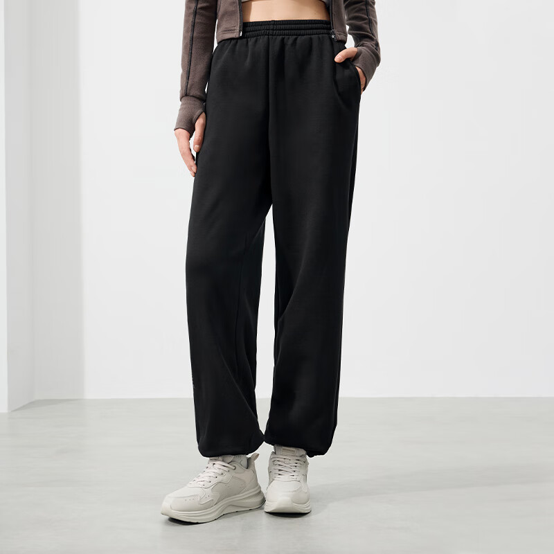 361° Women's Pants, Spring Loose Fit, Fleece-Lined, Elastic Ankle, Sweatpants, Long Trousers, Casual Pants for Women, 662534704-4