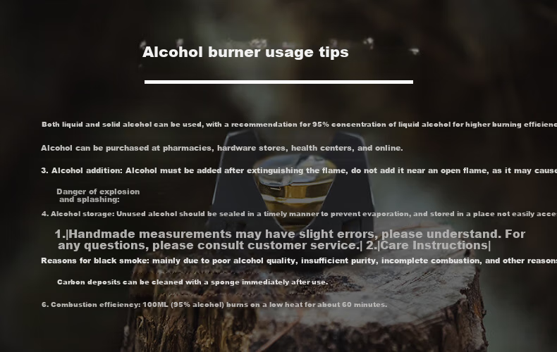 ALOCS Outdoor Camping Alcohol Stove, Portable Solid-Liquid Alcohol Burner Head, Self-Driving Tour Picnic Stove 1