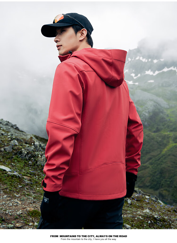 Pioneer Camp Seal Softshell Jacket Men Outdoor Travel Hiking Spring Autumn Windproof Waterproof Hooded Warm Sports Coat 7