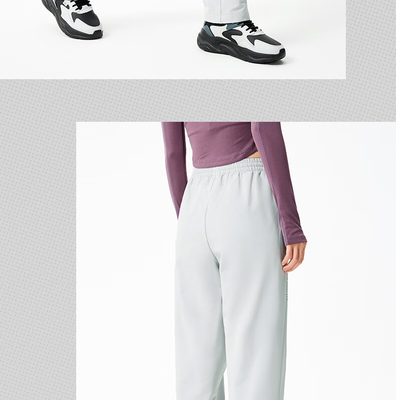 361° Women's Autumn Winter Water-Repellent Outdoor Fleece-Lined Straight-Leg Casual Pants 662534701-3 5