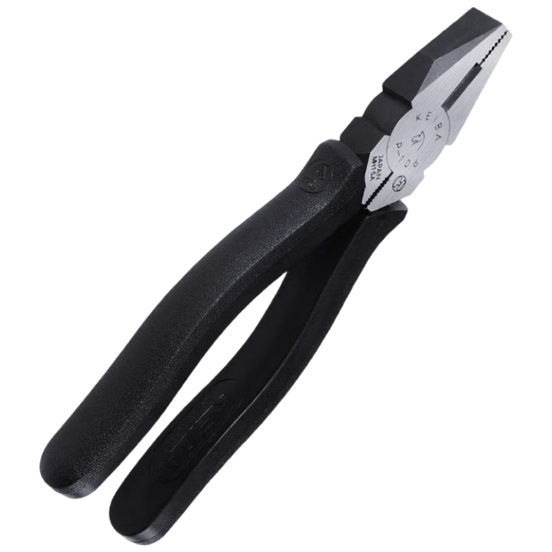 KEIBA, Japanese Imported Electrician Pliers, Japanese Tiger Pliers P-106, 6-Inch Flat-Nose Pliers (Do Not Cut Steel Wire)