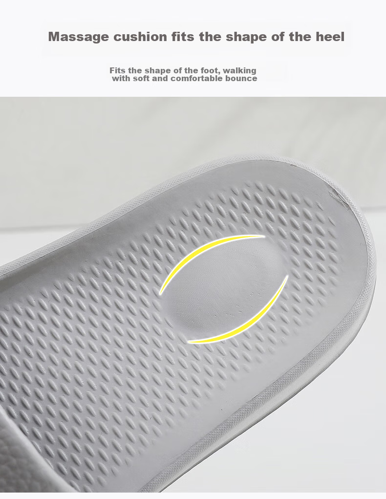 GUOLUOFEI Home Slippers for Men And Women, Summer Stepping-In Feeling Couple Bathroom Shower Outdoor Thick-Soled Sandals, Coffee Color, Size 44-45 6