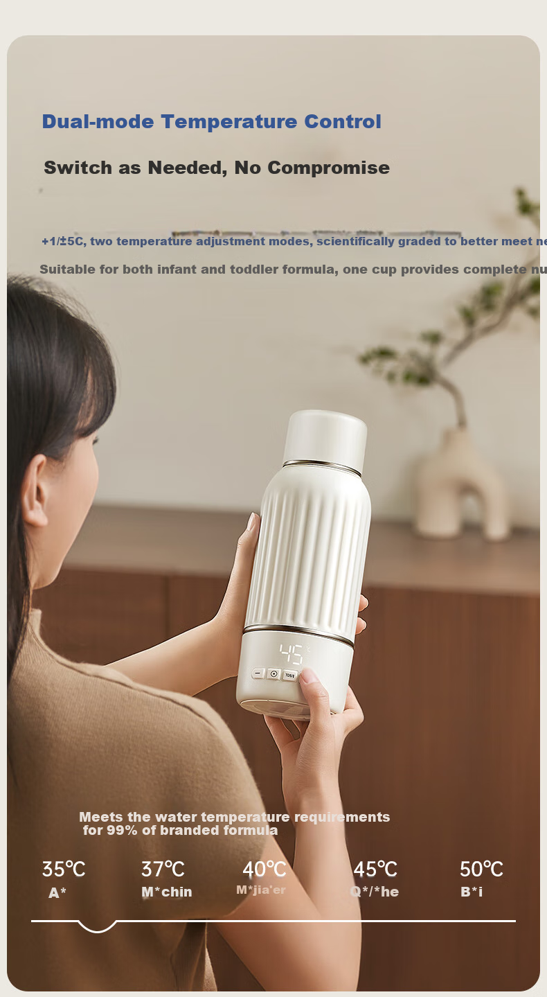 Little White Bear Thermostatic Baby Portable Thermos Milk Warmer Water Boiler Insulated Cup H2 11
