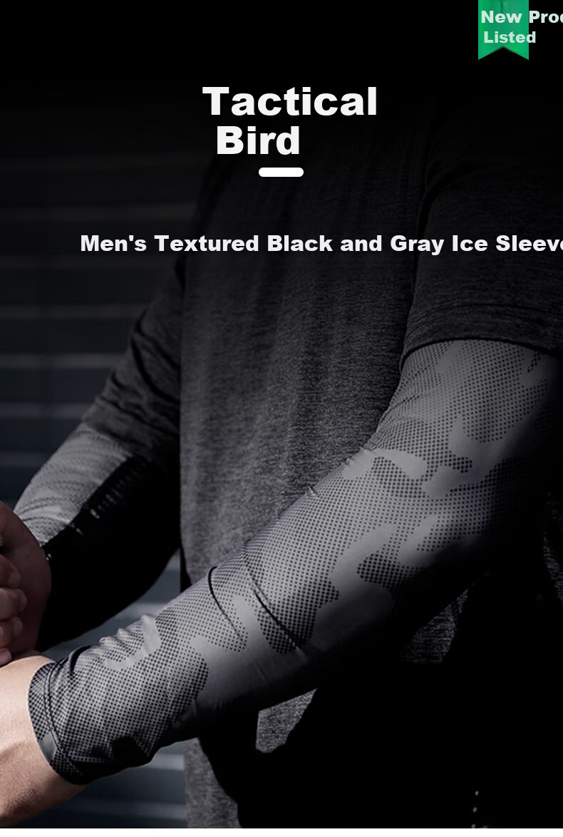 ZSJAY Ice Spear | Real Ice Silk Summer Men's Sun Protection Ice Sleeves Ice Silk Arm Sleeves Arm Guards Camouflage Large Size Cycling 20