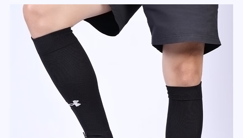 Under Armour Football Socks Long Tube Professional Summer Adult Non-Slip Thin Black M (Size 37-40) 11