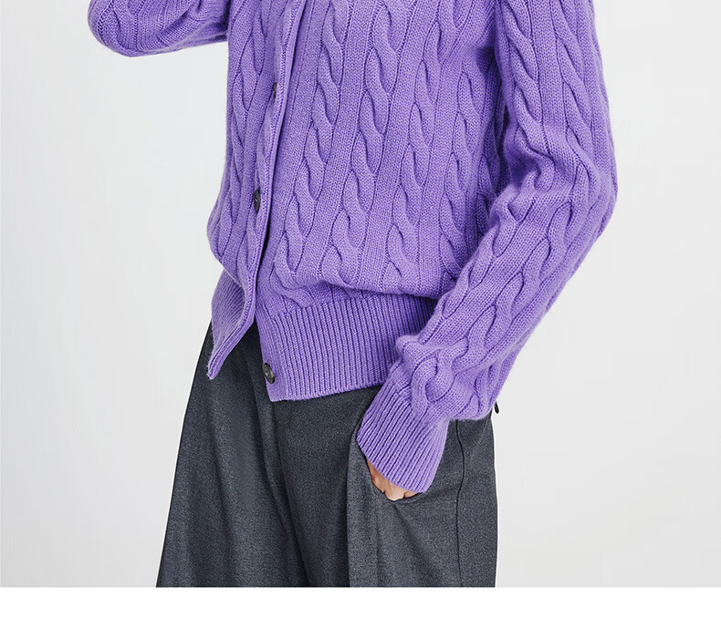 NaviKeel Italy Small Sailboat Women's 100% Wool Cable Knit Cardigan Sweater Jacket 2334094512 Light Gray M 53