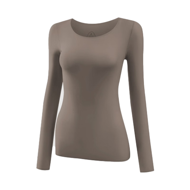 Hug Cotton Ultra-Thin Hyaluronic Acid Antibacterial Skin-Beautifying Thermal Base Layer Top for Spring and Autumn