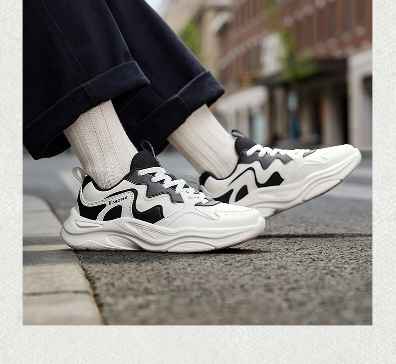 361° Men's Sports Shoes Horn Bag Height Increasing Retro Shock Absorption Running Casual Shoes Autumn Winter 672536781-2 15