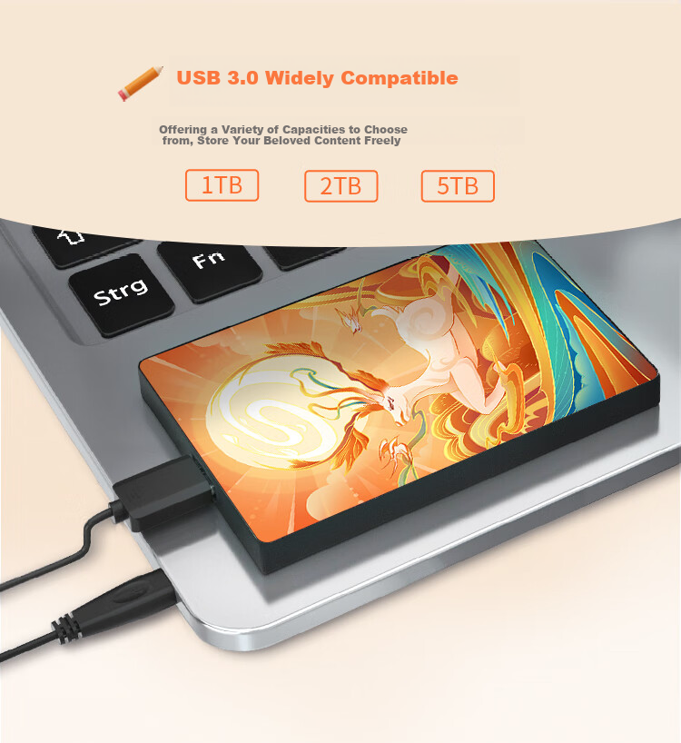 SEAGATE Portable Hard Drive, 2TB, USB3.0 High-Speed, SEAGATE Simple Custom Edition, Mechanical Hard Drive, Compatible with Mac, Convenient, Lu Ming Zhi Xi, Data Recovery Service, External Storage 4