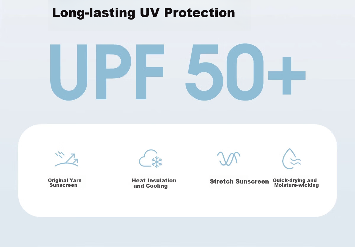 CAMEL Cold White Original Yarn Sun Protection Clothing UPF50+, Quick-Drying High-Elasticity Sun Protection Jacket A15BAVV086, Phantom Black 2XL 3