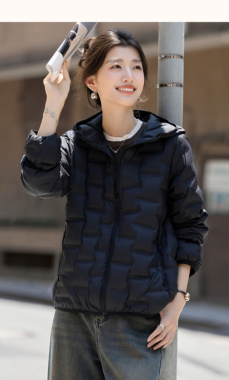 Demana [Milk Ball First Snow] Women's Winter High Warmth 90% Duck Down Quilted Tape Edge Down Jacket 32