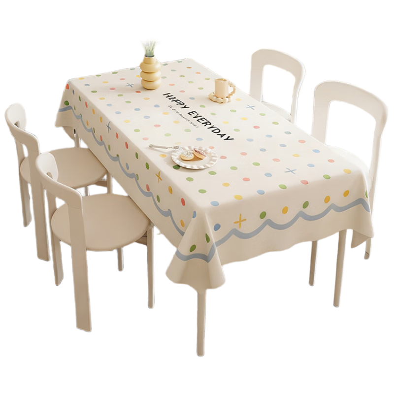 JANMEIJIA Tablecloth, Waterproof And Oil-Resistant Dining Table Cover, High-End Luxury PVC Rectangular Tablecloth for Home And Coffee Table