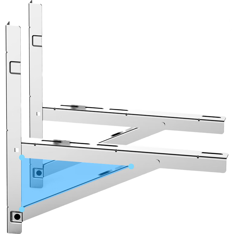 Beishi Air Conditioner Bracket, Universal Thickened 201 Stainless Steel Air Conditioner Outdoor Unit Bracket, Air Conditioner Outdoor Unit Hanging Bracket, Suitable for Gree, Midea, Haier Air Conditioner Bracket, 3P