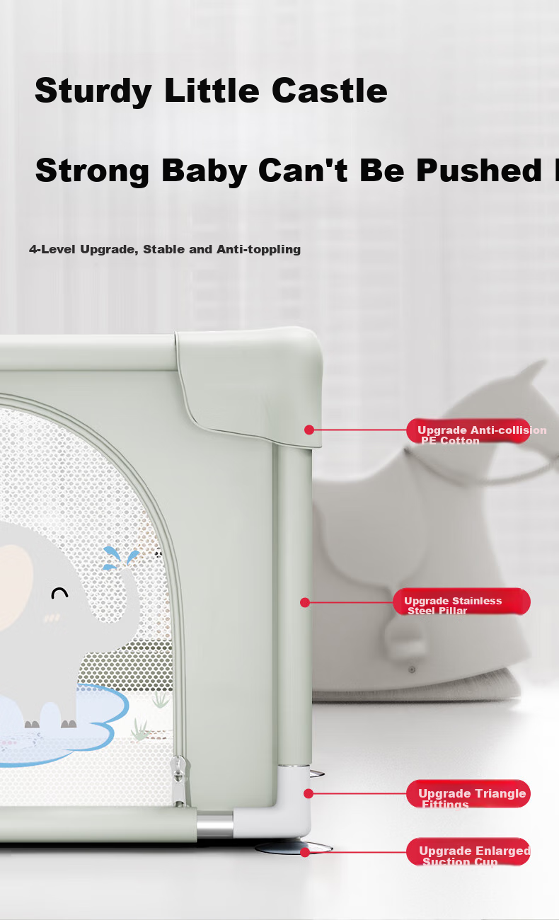 Beiboshi Babybox Antibacterial Baby Playpen, Crawling Mat, Fence, Baby Play Mat, Floor Fence 7