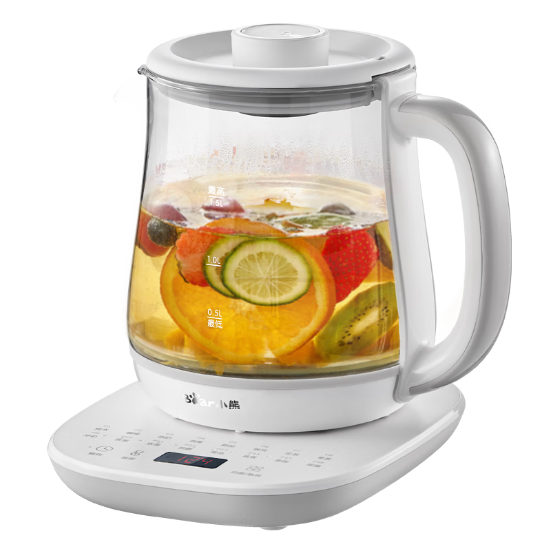 Bear Health Pot, Tea Kettle, Constant Temperature Kettle, Smart All-In Electric Heating Water Pot, Office Insulated Flower Tea Pot, 1.5L YSH-D15V7