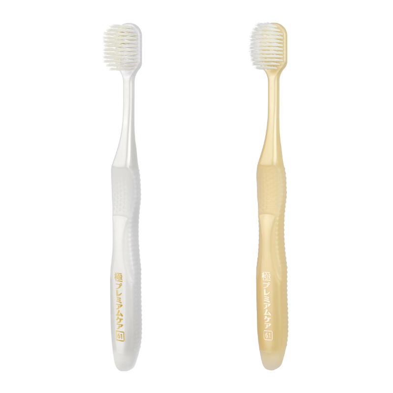 EBISU Soft Bristle Toothbrush Wide Head Top with 84 Holes Deep Cleaning Antibacterial Gum Care Medium Bristles Famous Brand 2-Pack
