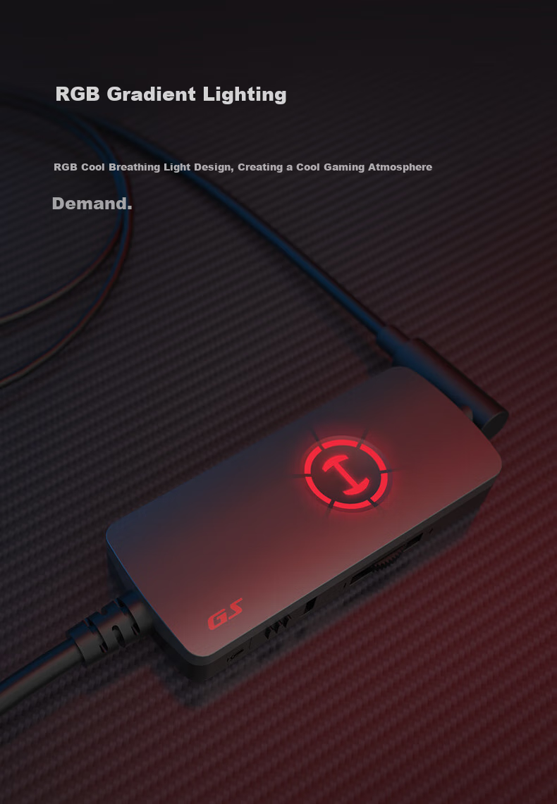 EDIFIER HECATE GM360 Sound Card Edition In-Ear Dual Dynamic Four-Core Gaming Headset Computer And Mobile Phone Headset with 7.1 Surround Sound External Sound Card Gift Black 5
