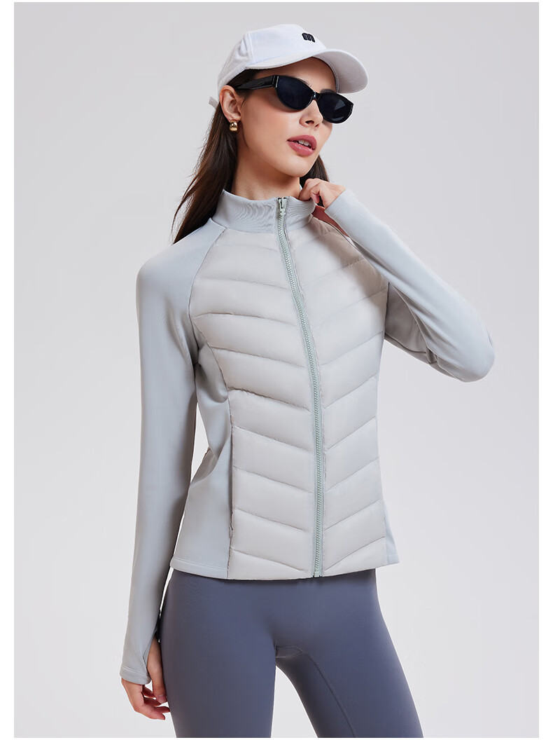 Cosleaf Lightweight Women's Down Jacket New National Standard 95% Goose Down Outdoor Warm Running Sports Slim Fit Yoga Top 4