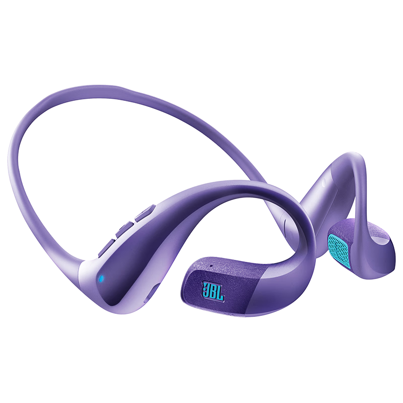 JBL PACE Running Armband, True Wireless Sports Bluetooth Earphones, Comfortable Over-Ear Design, Waterproof, Perfect for Travel Companions, Compatible with Apple 18 Pro, Bosi Purple