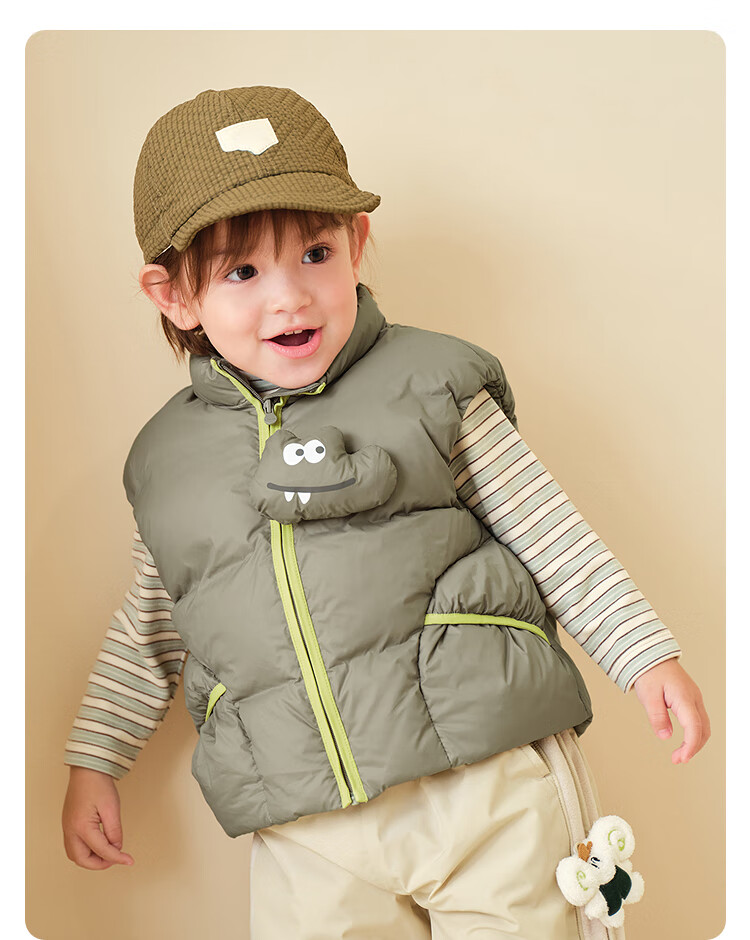 BALABALA Children's down Vest, Girls And Boys Outerwear, New Autumn And Winter Clothing, Baby Warm down Jacket 20