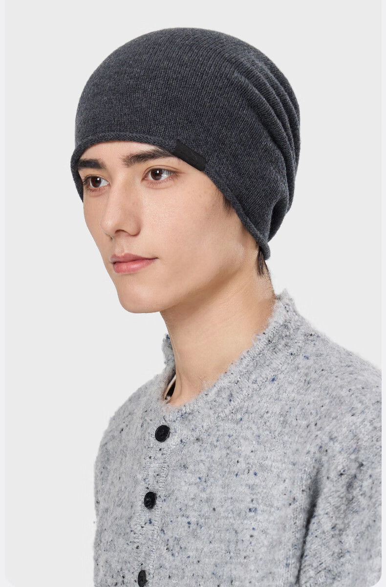 MISSION UV Pure Wool Beanie Autumn Winter Men's Warm Knitted Hat Wool Knit Cap Outdoor Running Head Wrap Cold Weather Slouchy Hat 16