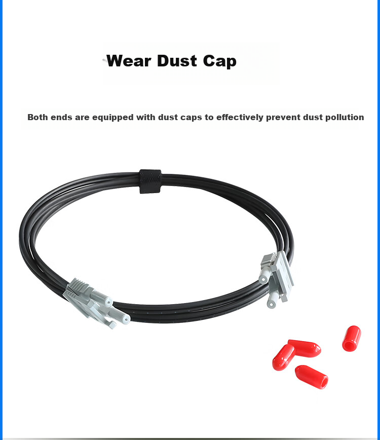 HAILE Plastic Optical Fiber HFBR-4516/4516 Dual-Core Imported, Mitsubishi Cable + Anhua High-Head, Fiber Optic Patch Cable 1 Meter 1