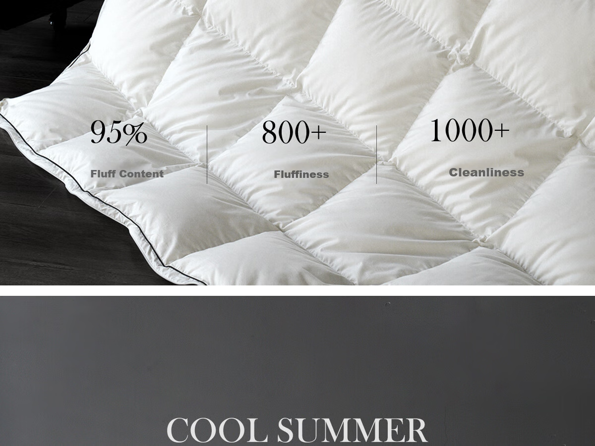 SIDANDA Children's Duvet Set: 95% White Goose Down + 100% Mulberry Silk, All-Cotton Winter Comforter, 200*230cm 9