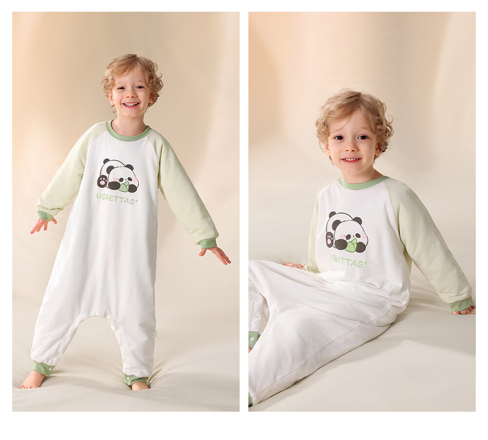 Betis Children's Pajamas Autumn Winter New Baby Pure Cotton Stomach Protection Boys Girls Quilted Homewear Jumpsuit Set 31