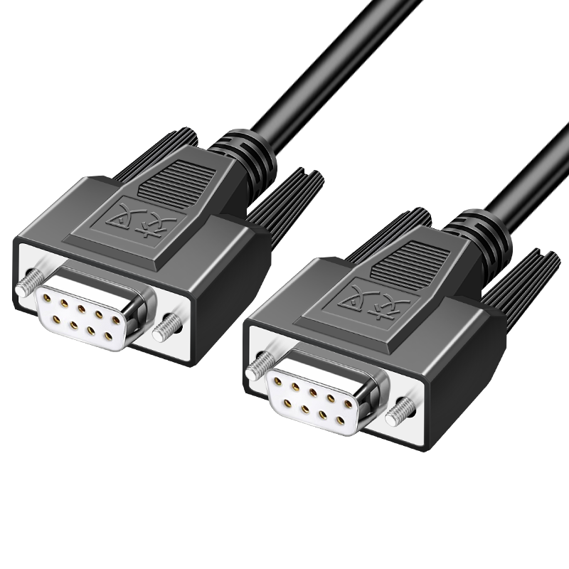Beishan Sparrow DB9 Serial Cable RS232 Control Cable Female to Female Crossover 1.5m COM Extension 9-Pin for Digital Machine Tool Barcode Scanner BSQ-D016