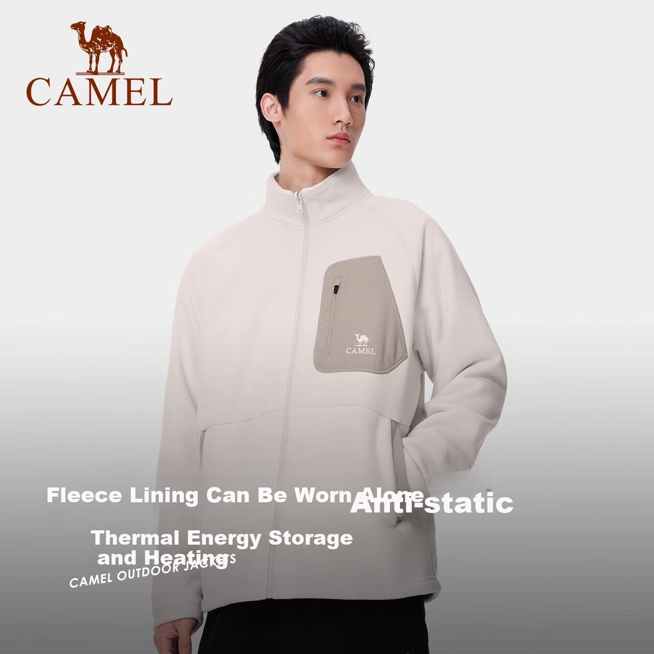 CAMEL [Wangzhe Kaijia] Outdoor Three-In Jacket for Men And Women, Windproof Coat, New Hiking Wear