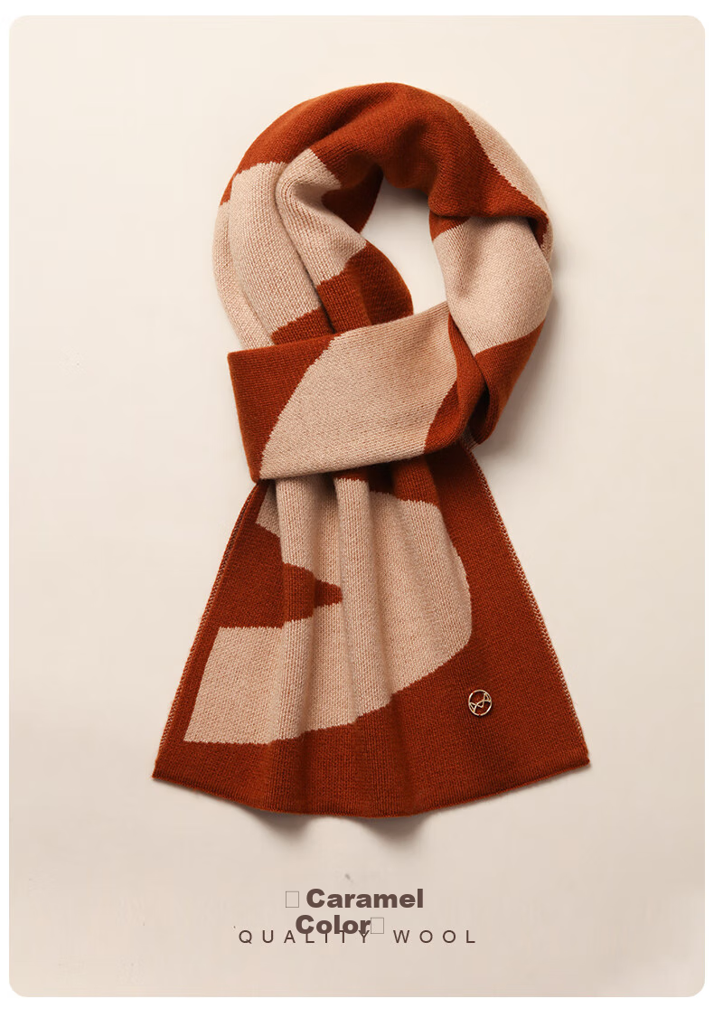 MiiOW Scarf for Women, Autumn And Winter Ladies' Wool-Blend Warm Neck Warmer, Gift for Girlfriend, National Day Birthday Present, New Year Gift Box Set 17