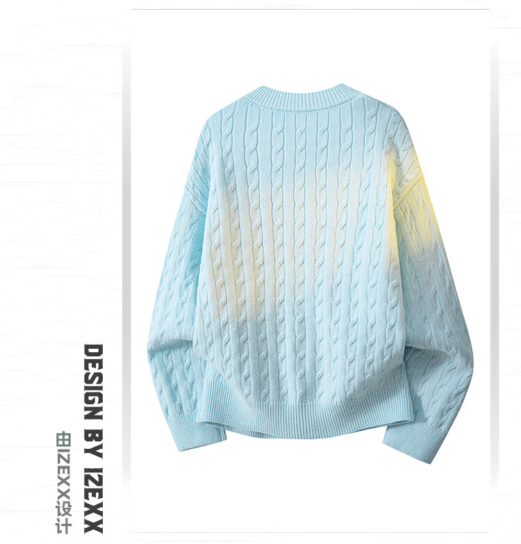 IZEXX Twisted Pattern Cardigan Sweater Men Autumn Winter Textured Casual Versatile Knit Jacket TZ01 Warm Black M 2