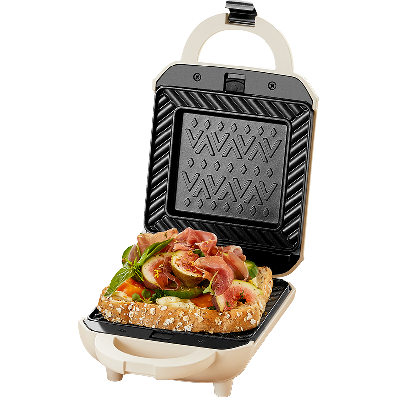Bear Sandwich Maker Breakfast Machine Bread Toaster Hot Press Multifunctional Electric Griddle Waffle Maker Detachable Double Plates Double-Sided Heating SMZ-J07S1