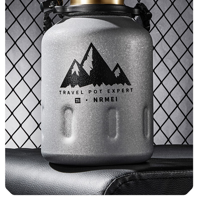 NRMEi Large Capacity Insulated Water Bottle for Men with Tea Separation, Portable Outdoor Sports Thermos Flask 8