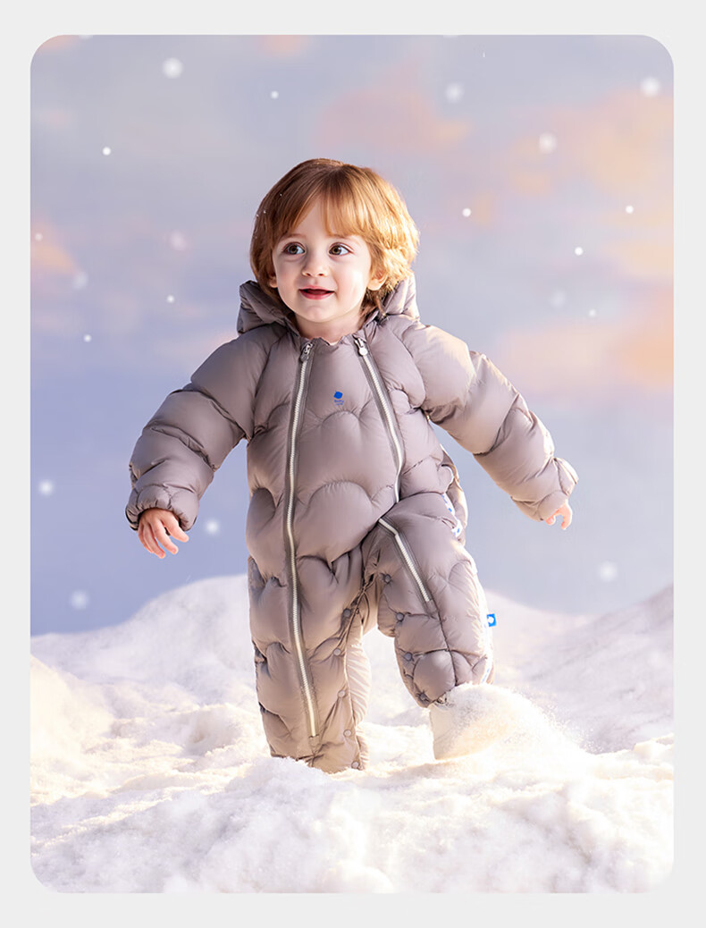 Babycare Kids Down Jacket Autumn Winter White Duck Down Warm Children's Lightweight Outerwear Baby Romper Mint Sky 80 36