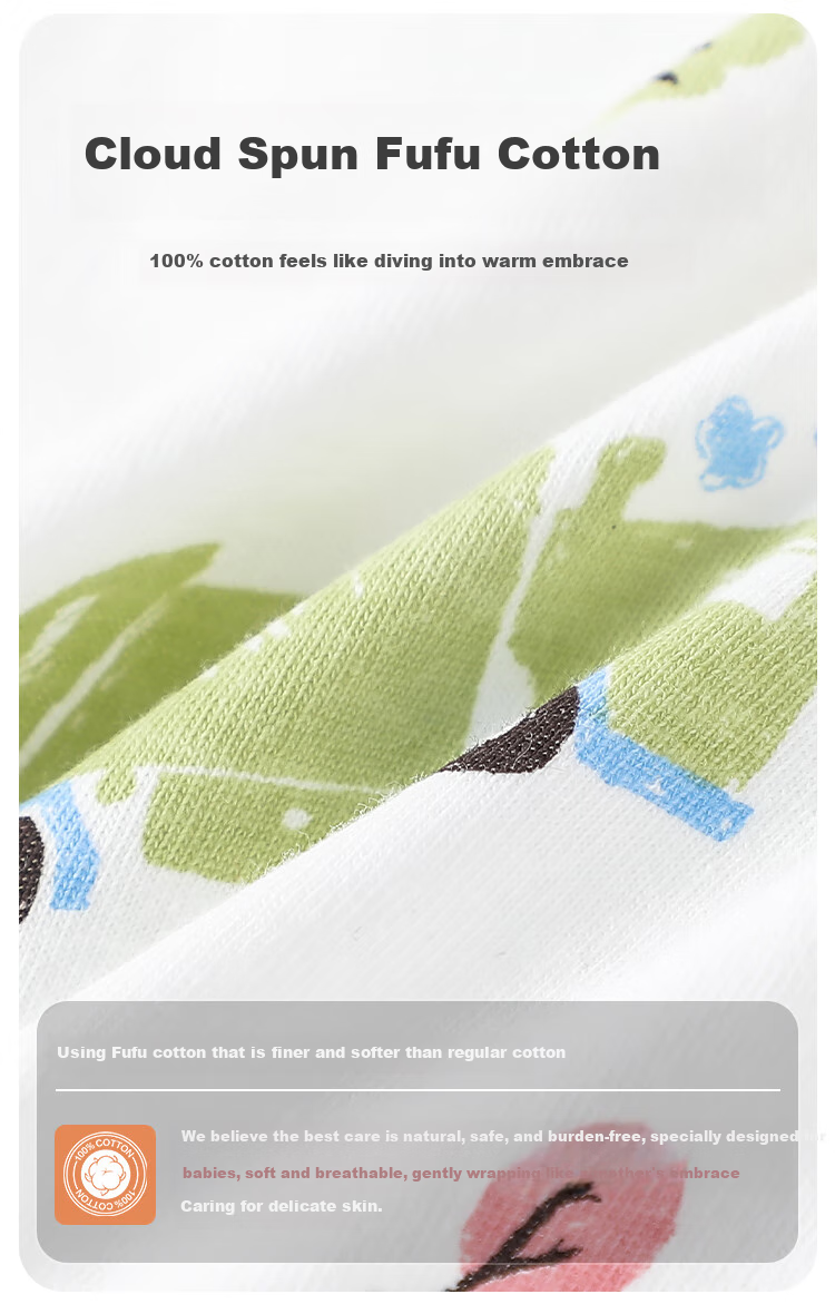 YUZHAOLIN Children's Pajamas Spring Boys' Home Wear Set Pure Cotton Air Conditioning Clothes Children's Clothing Full Print Zoo 4