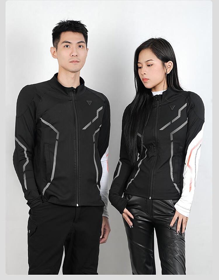 Duhan Wind Rider Motorcycle Riding Armor Jacket Unisex Breathable Quick-Dry Motorbike Riding Gear Anti-Fall CE Protective Gear Four Seasons White 20