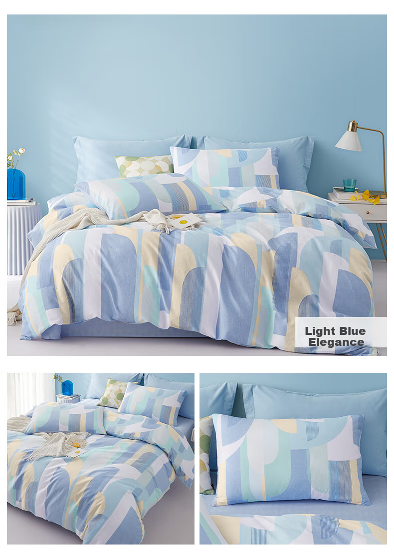 BEYOND Home Textiles High-Count Pure Cotton Duvet Cover, Single Piece, Printed Floral Pattern, Fragrant Duvet Cover, 150*210cm, Home And Living Room 13