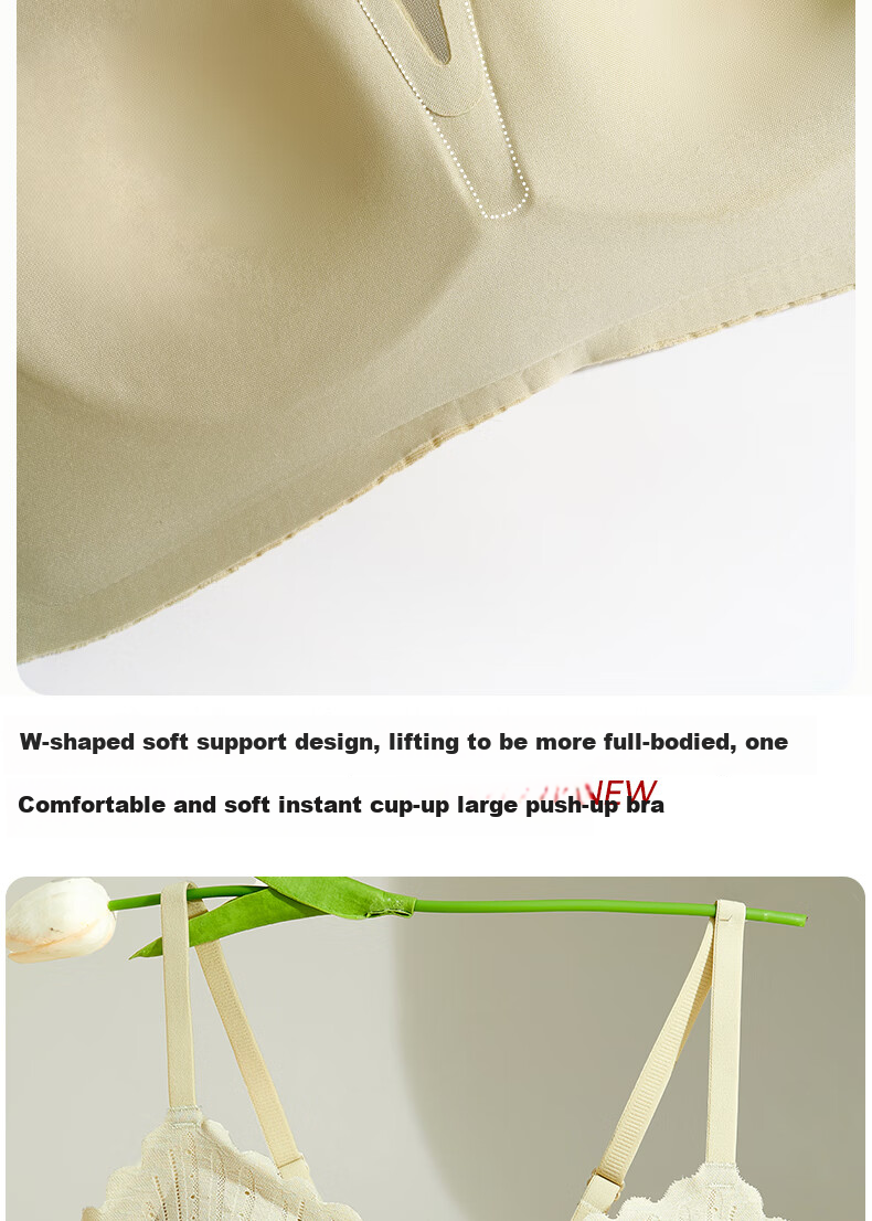 GUJIN Women's Bra for Small Breasts, Push-Up, Lift, Anti-Sagging, Side Support, Wireless, Adjustable, Lightweight, Breathable Brassiere 12