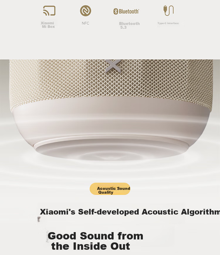 MI Xiaomi Bluetooth Speaker Mini Retro Deep Red Acoustic Mini Cannon MI Pengpai Smart Link Outdoor Dustproof Waterproof Camping NFC High-Fidelity Gift Home Use 4