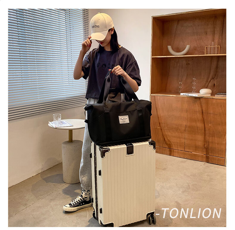 Tangshi Large Capacity Travel Luggage Bag for Women with Wheels Lightweight Foldable Durable Handheld Travel Bag 8